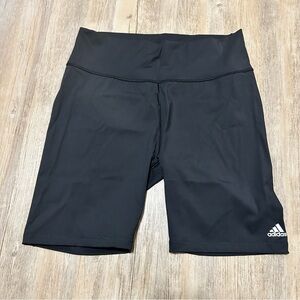 Adidas Women Black Biker Shorts Size XL